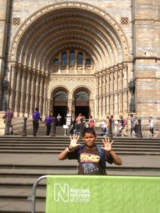 boy reviews the natural history museum london