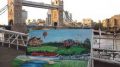 Wind in the Willows Bookbench, in front of Tower Bridge