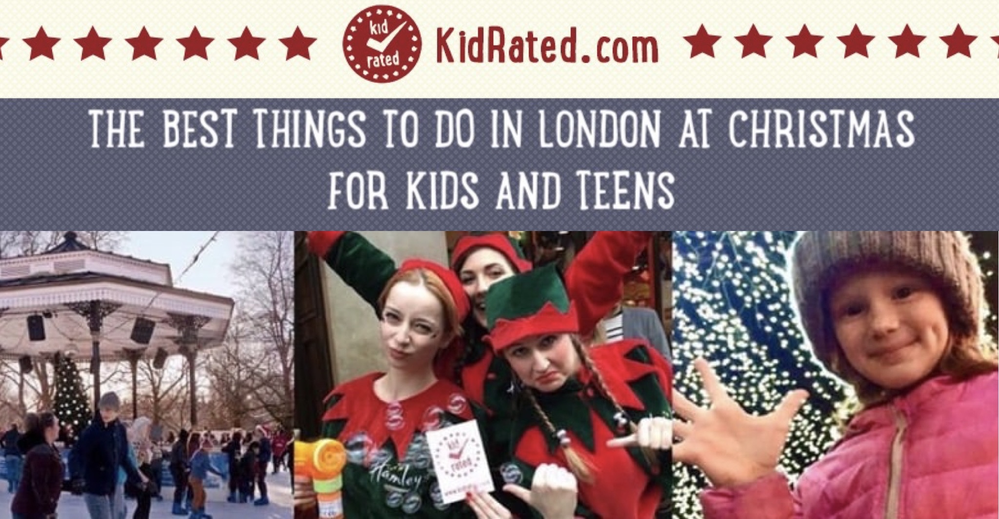 kidrated's guide to things to do in London at Christmas for kids and teens